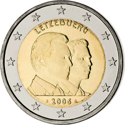 2 Euro Gedenkm&uuml;nze Luxemburg 2006 bfr. - Guillaume