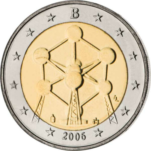 2 Euro Gedenkmünze Belgien 2006 bfr. - Atomium