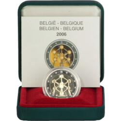 2 Euro Gedenkmünze Belgien 2006 PP - Atomium - im Etui