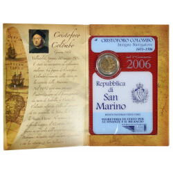 2 Euro Gedenkmünze San Marino 2006 st - Kolumbus -...