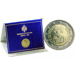 2 Euro Gedenkmünze Vatikan 2007 st - Papst Benedikt...