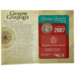 2 Euro Gedenkmünze San Marino 2007 st - Garibaldi -...