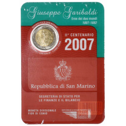 2 Euro Gedenkmünze San Marino 2007 st - Garibaldi - im Blister