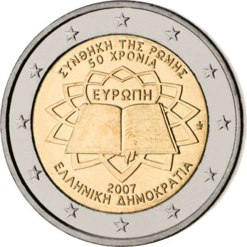 2 Euro Gedenkmünze Griechenland 2007 bfr. - Römische Verträge