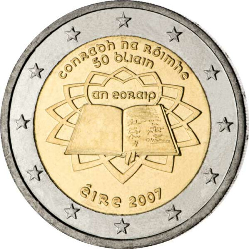 2 Euro Gedenkmünze Irland 2007 bfr. - Römische Verträge