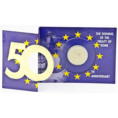 2 Euro Gedenkmünze Irland 2007 st. - Römische Verträge - in Karte