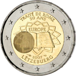 2 Euro Gedenkmünze Luxemburg 2007 bfr. -...