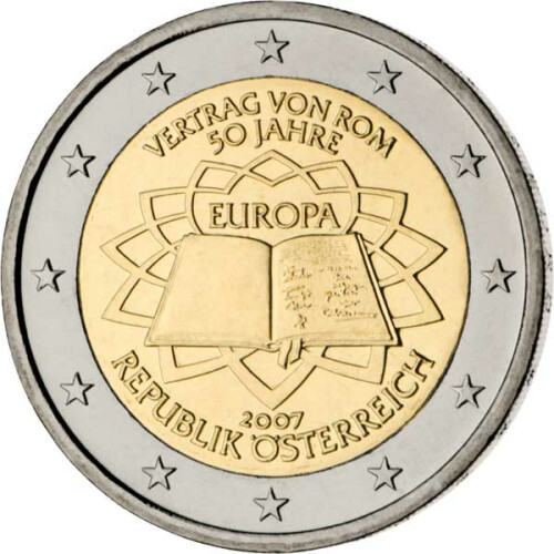 2 Euro Gedenkmünze Österreich 2007 bfr. - Römische Verträge