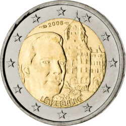2 Euro Gedenkmünze Luxemburg 2008 bfr. - Chateau de...