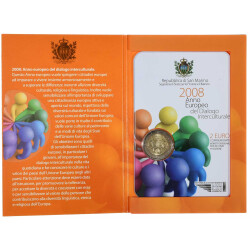 2 Euro Gedenkmünze San Marino 2008 st - Dialog - im...