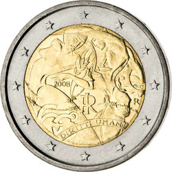 2 Euro Gedenkm&uuml;nze Italien 2008 bfr. -...