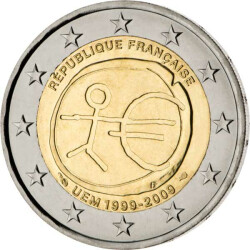 2 Euro Gedenkm&uuml;nze Frankreich 2009 bfr. - 10...