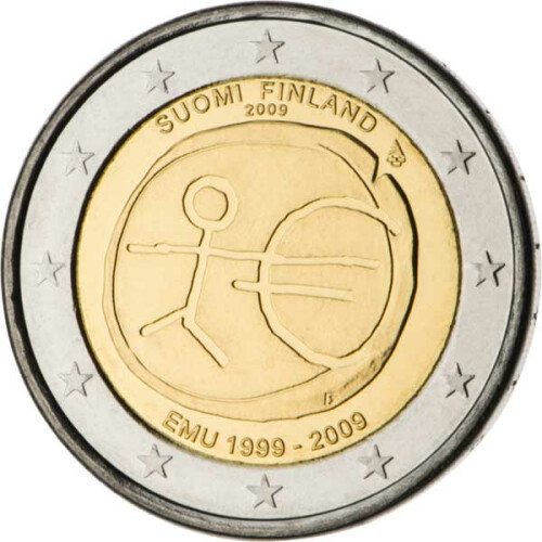 2 Euro Gedenkmünze Finnland 2009 bfr. - 10 Jahre WWU