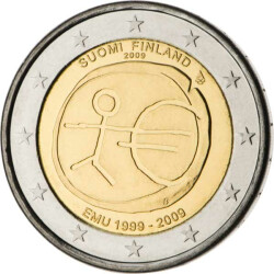 2 Euro Gedenkm&uuml;nze Finnland 2009 bfr. - 10 Jahre...