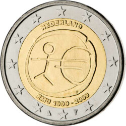 2 Euro Gedenkm&uuml;nze Niederlande 2009 bfr. - 10...