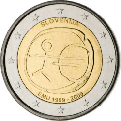 2 Euro Gedenkm&uuml;nze Slowenien 2009 bfr. - 10...