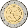 2 Euro Gedenkmünze Malta 2009 bfr. - 10 Jahre WWU