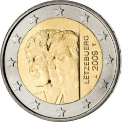 2 Euro Gedenkmünze Luxemburg 2009 bfr. - Charlotte