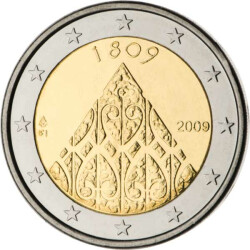2 Euro Gedenkm&uuml;nze Finnland 2009 bfr. - Autonomie