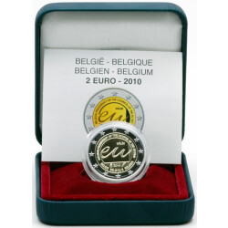 2 Euro Gedenkm&uuml;nze Belgien 2010 PP -...