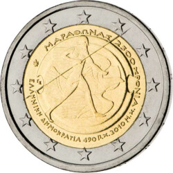 2 Euro Gedenkm&uuml;nze Griechenland 2010 bfr. -...