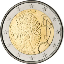 2 Euro Gedenkm&uuml;nze Finnland 2010 bfr. - 150...