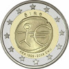 2 Euro Gedenkmünze Irland 2009 PP -10 Jahre WWU