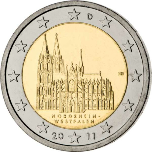 2 Euro Gedenkmünze Deutschland 2011 bfr. - Kölner Dom (A)