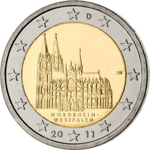 2 Euro Gedenkmünze Deutschland 2011 bfr. - Kölner Dom (G)