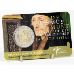 2 Euro Gedenkm&uuml;nze Niederlande 2011 st - Erasmus...
