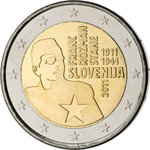 2 Euro Gedenkmünze Slowenien 2011 bfr. - Rozman