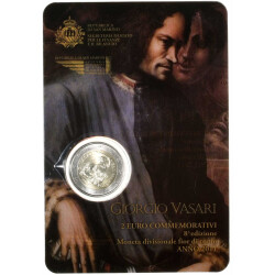 2 Euro Gedenkmünze San Marino 2011 st - Giorgio Vasari - im Blister
