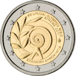 2 Euro Gedenkm&uuml;nze Griechenland 2011 bfr. -...