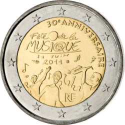 2 Euro Gedenkm&uuml;nze Frankreich 2011 bfr. - Fest...