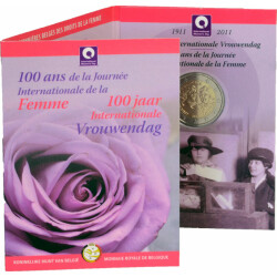 2 Euro Gedenkmünze Belgien 2011 st - Weltfrauentag -...