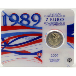 2 Euro Gedenkmünze Slowakei 2009 st - 20. Jahrestag...
