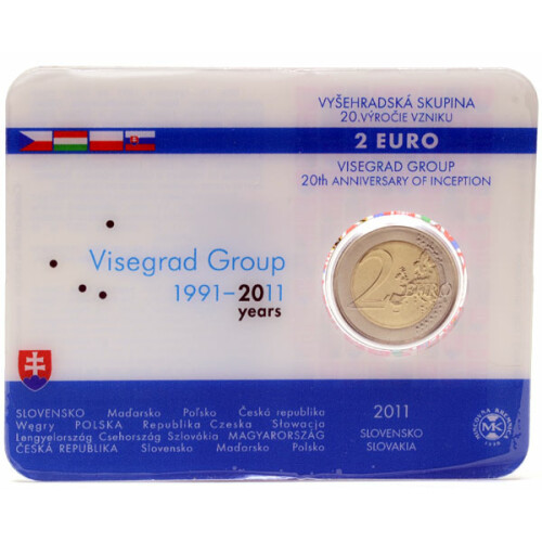 2 Euro Gedenkmünze Slowakei 2011 st - Visegrad - in CoinCard
