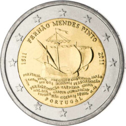 2 Euro Gedenkm&uuml;nze Portugal 2011 bfr. -...