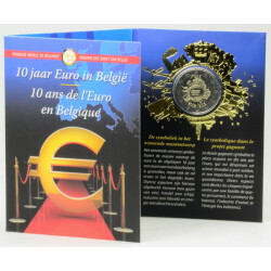 2 Euro Gedenkm&uuml;nze Belgien 2012 st - 10 Jahre...