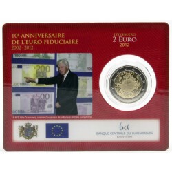 2 Euro Gedenkm&uuml;nze Luxemburg 2012 st - 10 Jahre...