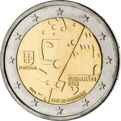 2 Euro Gedenkm&uuml;nze Portugal 2012 bfr. -...