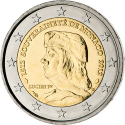 2 Euro Gedenkmünze Monaco 2012 bfr. -...