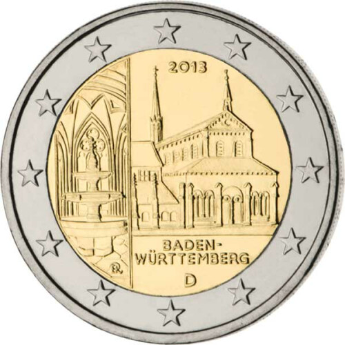 2 Euro Gedenkmünze Deutschland 2013 bfr. - Kloster Maulbronn (A