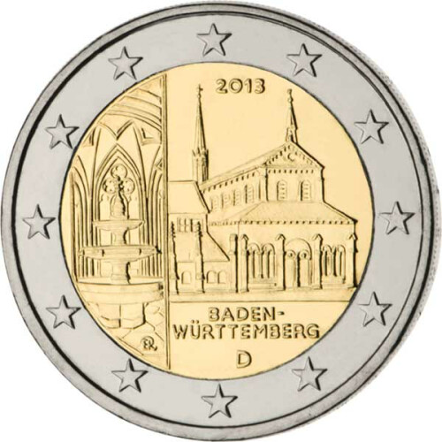 2 Euro Gedenkmünze Deutschland 2013 bfr. - Kloster Maulbronn (G)
