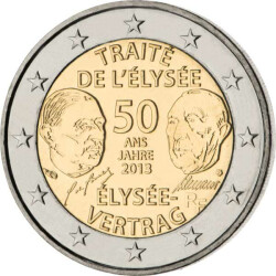 2 Euro Gedenkm&uuml;nze Frankreich 2013 bfr. -...