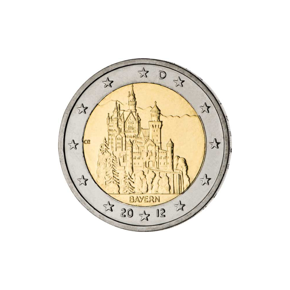 Piece 2 Euro Bundesrepublik Deutschland 2002 Bis 2012 Valeur 2 Euro Gedenkmünze Deutschland 2012 bfr. - Neuschwanstein (J), 4,95 €