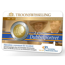 2 Euro Gedenkmünze Niederlande 2013 - Doppelportrait...