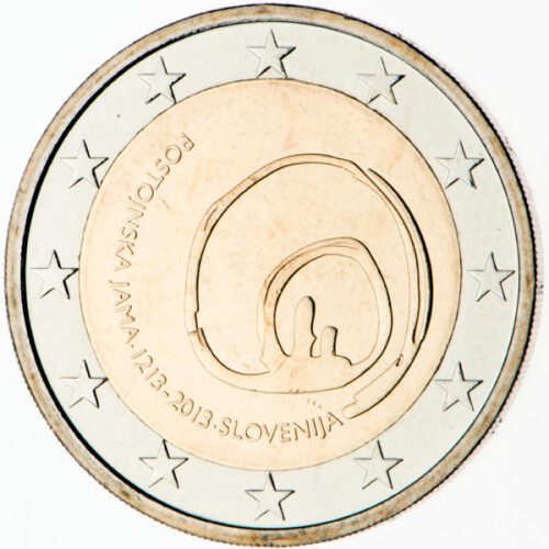 2 Euro Gedenkmünze Slowenien 2013 PP - Grotten von Postojna
