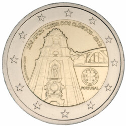 2 Euro Gedenkm&uuml;nze Portugal 2013 bfr. - Clerigos