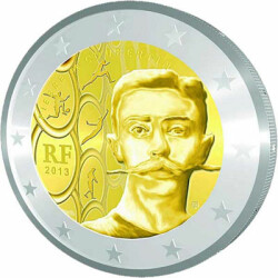 2 Euro Gedenkm&uuml;nze Frankreich 2013 bfr. - Pierre...